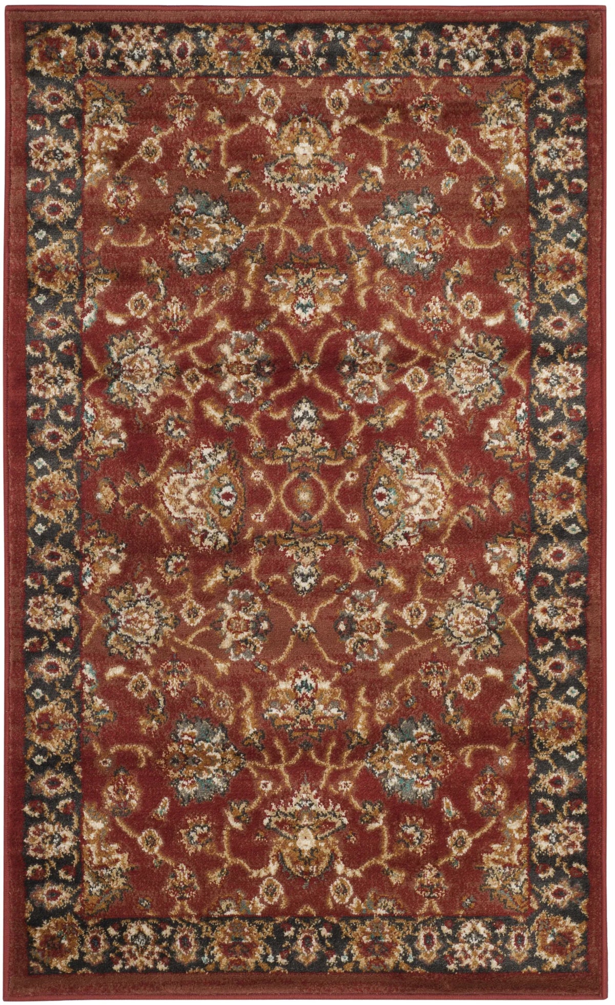 Safavieh Summit 3'-0" x 5'-0" Rug in Red / Dark Grey