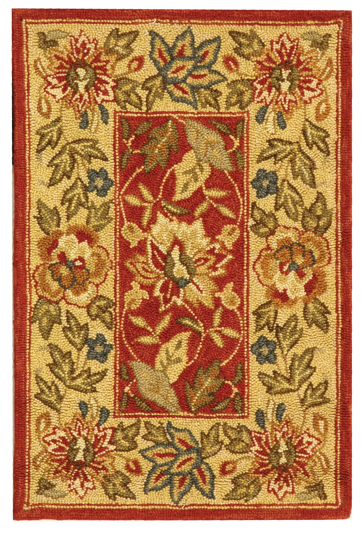 Safavieh Chelsea 1'-8" x 2'-6" Rug in Red / Ivory