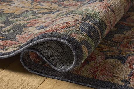 Loloi Winchester WNC-07 Traditional Power Loomed Midnight, Blush Rug - pile height