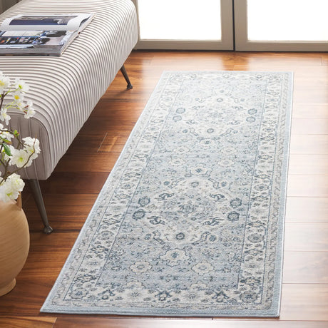 Safavieh Isabella 2'-2" x 11'-0" Rug in Blue / Creme