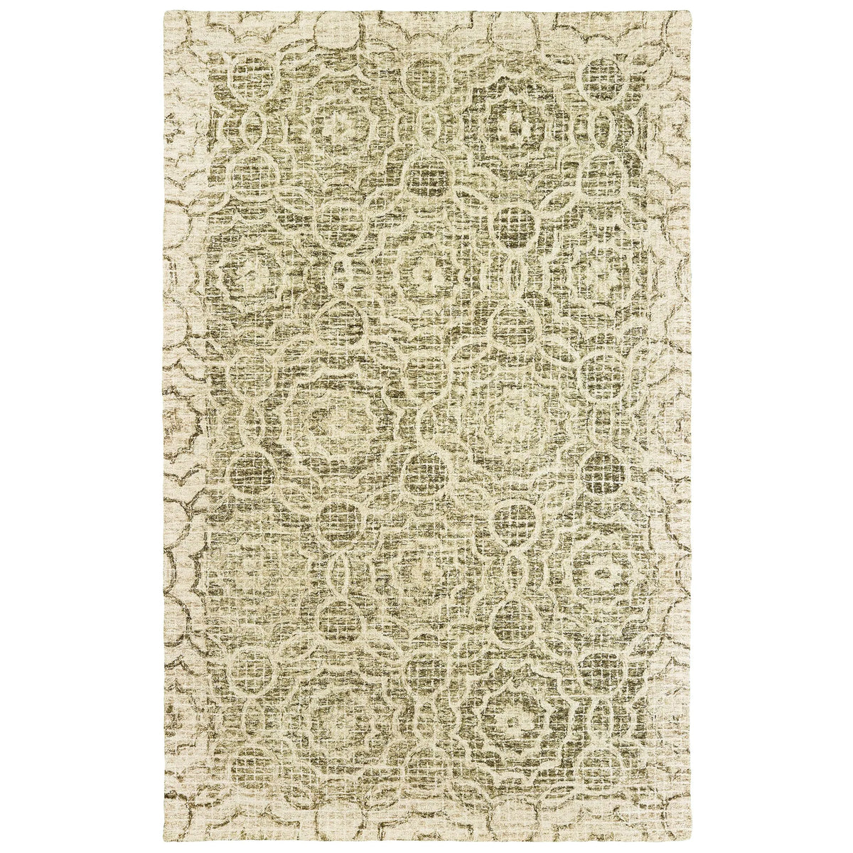 Oriental Weavers Sphinx Tallavera 55606 Green / Ivory Rugs - main flat