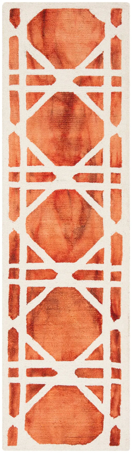 Safavieh Dip Dye 2'-3" x 10'-0" Rug in Ivory / Orange