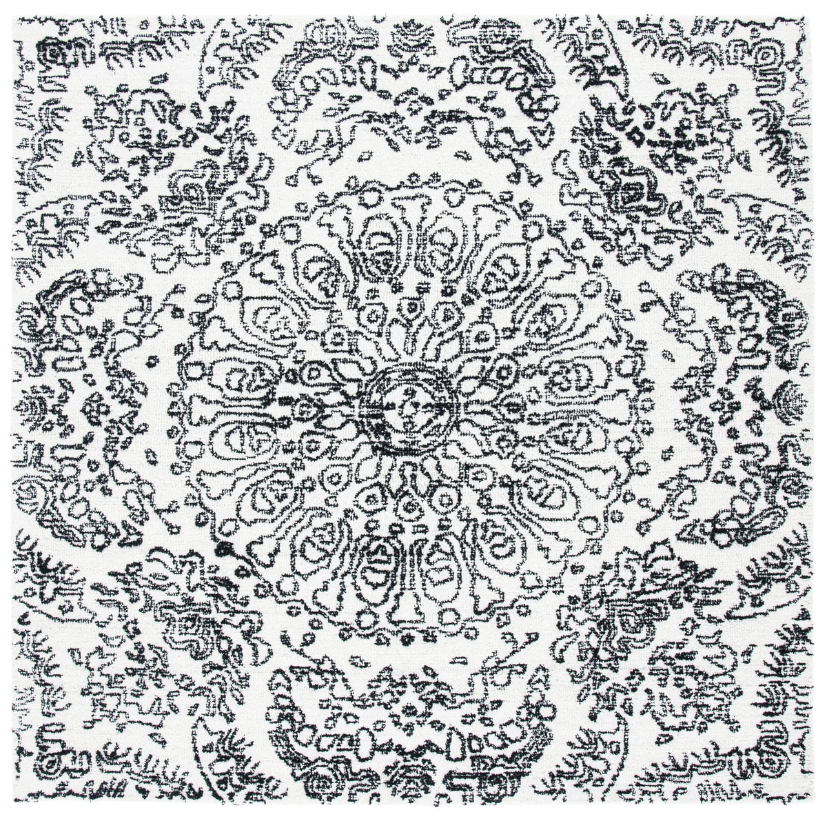 Safavieh Metro 6'-0" x 6'-0" Rug in Ivory / Black