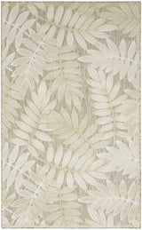 Nourison Aloha ALH18 Machine Made Ivory, Sage Rug