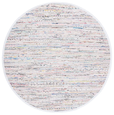 Safavieh Rag Rug 5'-0" x 5'-0" Rug in Ivory / Multi