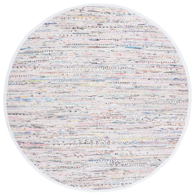 Safavieh Rag Rug 5'-0" x 5'-0" Rug in Ivory / Multi