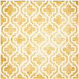 Safavieh Dip Dye 7'-0" x 7'-0" Rug in Gold / Ivory
