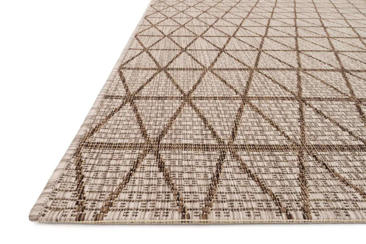 Loloi Isle Ie-04 Beige / Mocha Rugs - rug corner