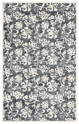 Safavieh Metro 4'-0" x 6'-0" Rug in Black / Ivory