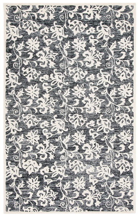 Safavieh Metro 4'-0" x 6'-0" Rug in Black / Ivory