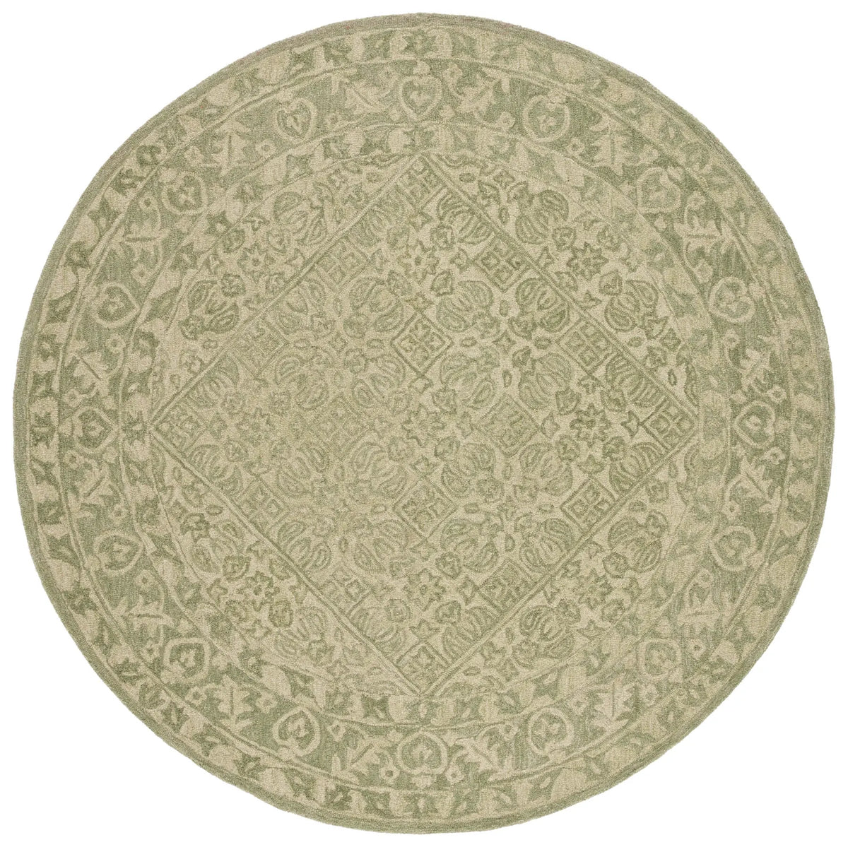 Safavieh Dip Dye 5'-0" x 5'-0" Rug in Green
