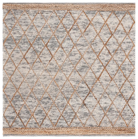 Safavieh Natura 6'-0" x 6'-0" Rug in Light Grey / Natural