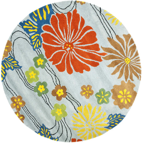 Safavieh Soho 6'-0" x 6'-0" Rug in Blue / Multi