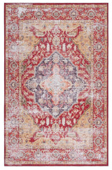Safavieh Tucson 4'-0" x 6'-0" Rug in Rust / Gold