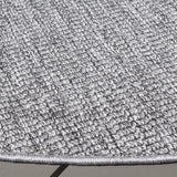 Safavieh Sisal All-Weather 6'-7" x 6'-7" Rug in Dark Grey