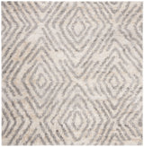 Safavieh Berber Shag 200 6'-7" x 6'-7" Rug in Cream / Grey