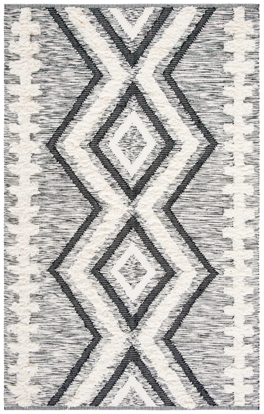 Safavieh Kenya 6'-0" x 9'-0" Rug in Ivory / Black