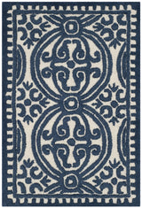 Safavieh Cambridge 2'-0" x 3'-0" Rug in Ivory / Navy