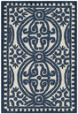 Safavieh Cambridge 2'-0" x 3'-0" Rug in Ivory / Navy
