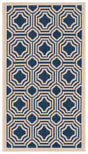 Safavieh Courtyard 2'-0" x 3'-7" Rug in Navy / Beige