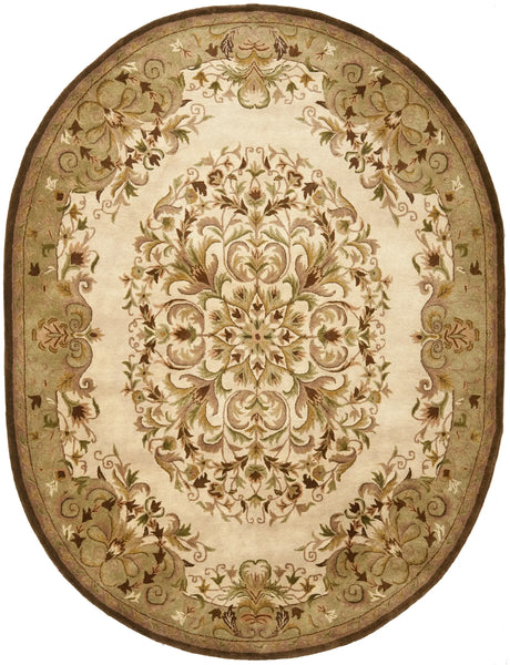 Safavieh Heritage 7'-6" x 9'-6" Rug in Beige / Green