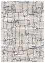 Safavieh Fontana Shag  800 4'-0" x 6'-0" Rug in Ivory / Grey