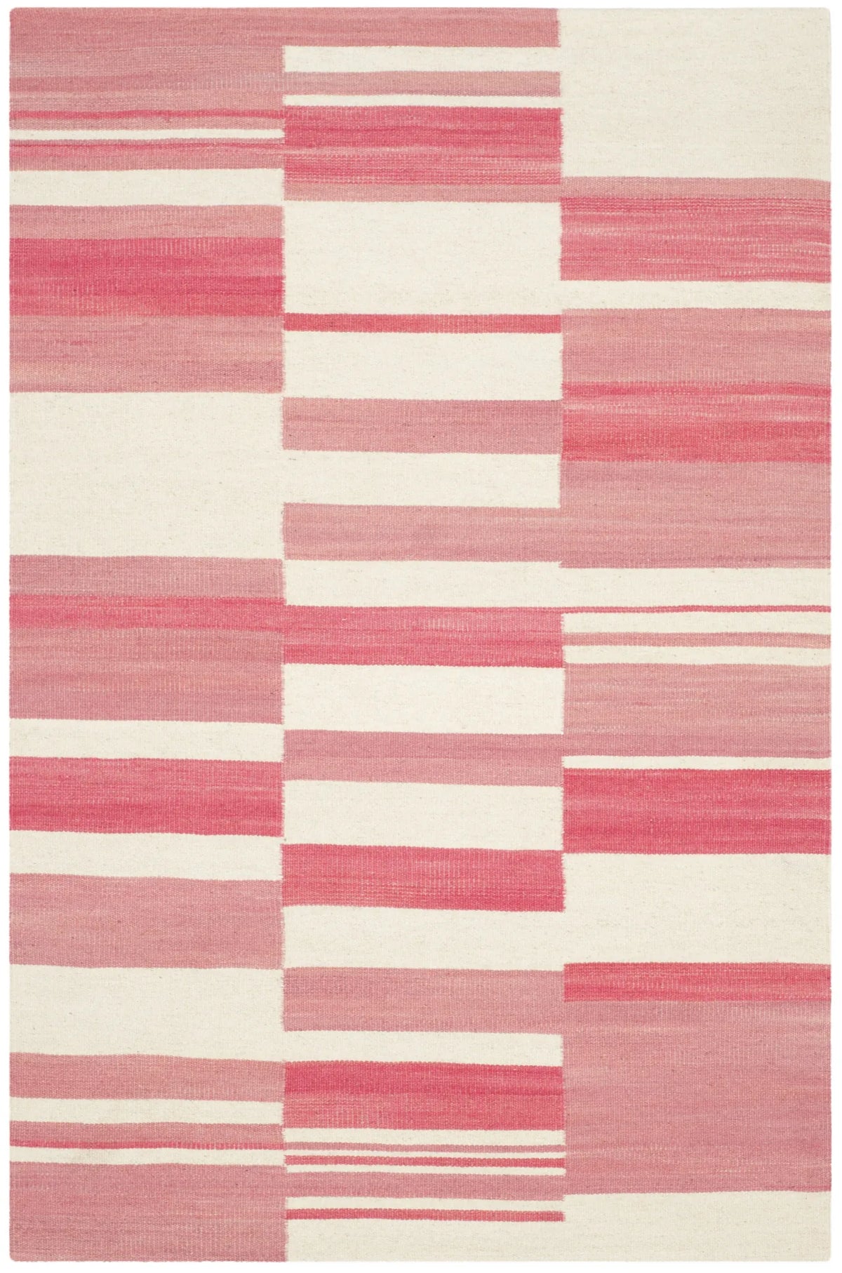 Safavieh Kilim 4'-0" x 6'-0" Rug in Pink / Ivory