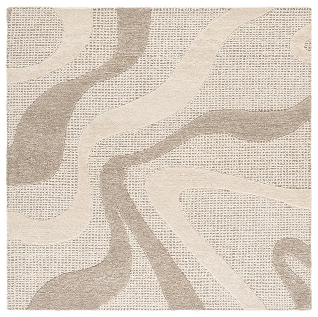 Safavieh Ebony 6'-0" x 6'-0" Rug in Grey / Ivory