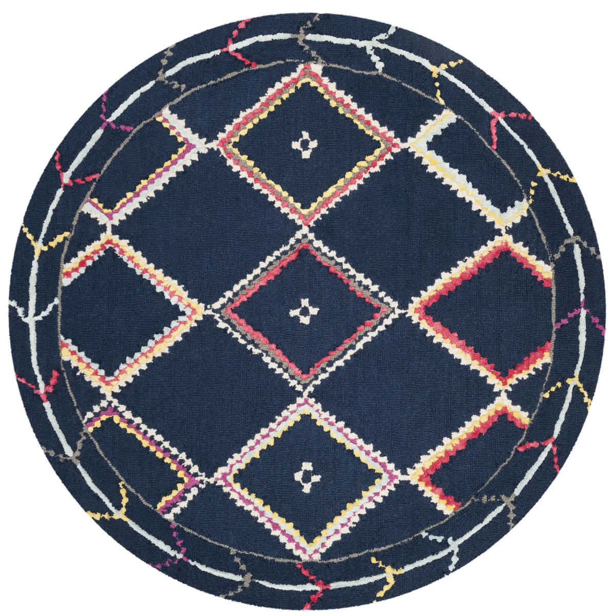 Safavieh Bellagio 5'-0" x 5'-0" Rug in Navy / Multi