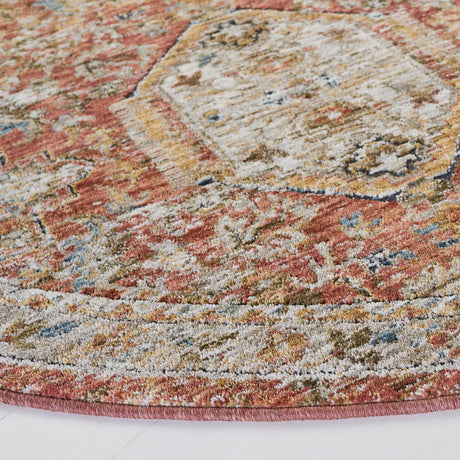 Safavieh Silverado 6'-4" x 6'-4" Rug in Rust / Blue