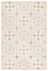 Safavieh Micro-Loop 4'-0" x 6'-0" Rug in Ivory / Grey