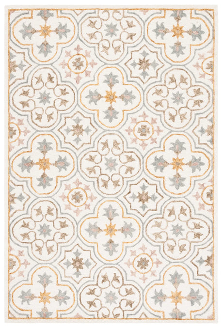 Safavieh Micro-Loop 4'-0" x 6'-0" Rug in Ivory / Grey