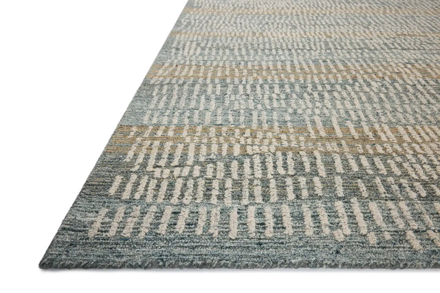 Loloi Elias Ela-02 Ocean/Oatmeal Rug - rug corner