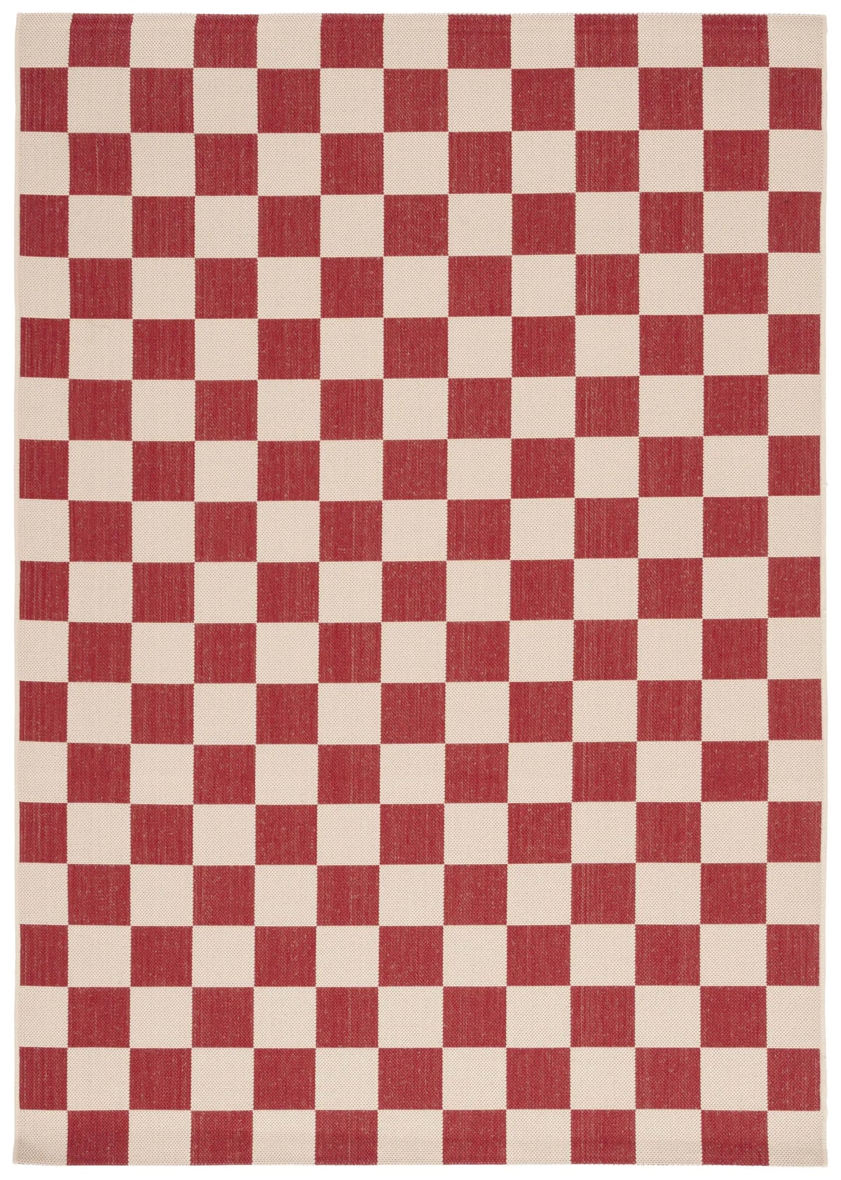 Safavieh Courtyard 4'-0" x 5'-7" Rug in Red / Beige