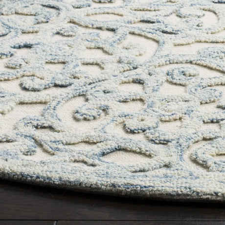 Safavieh Trace 6'-0" x 6'-0" Rug in Blue / Ivory