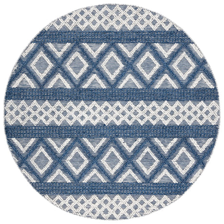 Safavieh Vermont 6'-0" x 6'-0" Rug in Ivory / Blue