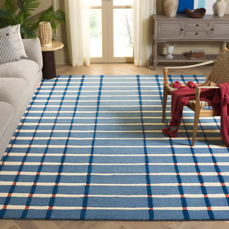 Safavieh Genre 10'-0" x 14'-0" Rug in Blue / Ivory