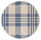 Safavieh Courtyard 6'-7" x 6'-7" Rug in Beige / Blue
