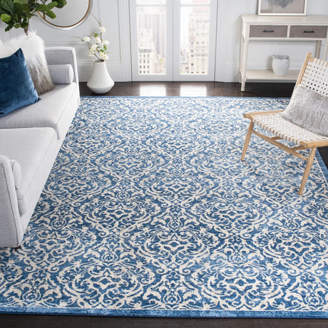 Safavieh Brentwood 10'-0" x 13'-0" Rug in Navy / Creme