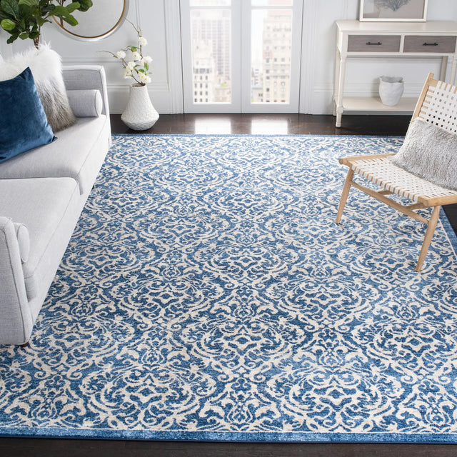 Safavieh Brentwood 10'-0" x 13'-0" Rug in Navy / Creme