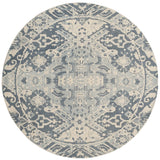 Safavieh Restoration Vintage 6'-0" x 6'-0" Rug in Charcoal / Ivory