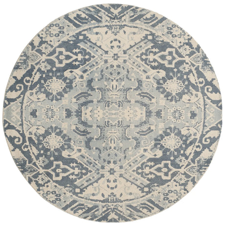 Safavieh Restoration Vintage 6'-0" x 6'-0" Rug in Charcoal / Ivory