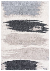 Safavieh Fontana Shag  800 4'-0" x 6'-0" Rug in Grey / Ivory