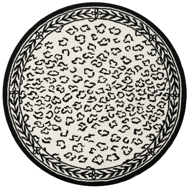 Safavieh Chelsea 3'-0" x 3'-0" Rug in Ivory / Black