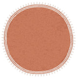 Safavieh Easy Care 6'-0" x 6'-0" Rug in Rust / Ivory