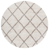 Safavieh Hudson Shag 7'-0" x 7'-0" Rug in Ivory / Beige
