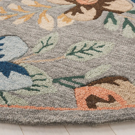 Safavieh Blossom 6'-0" x 6'-0" Rug in Grey / Blue