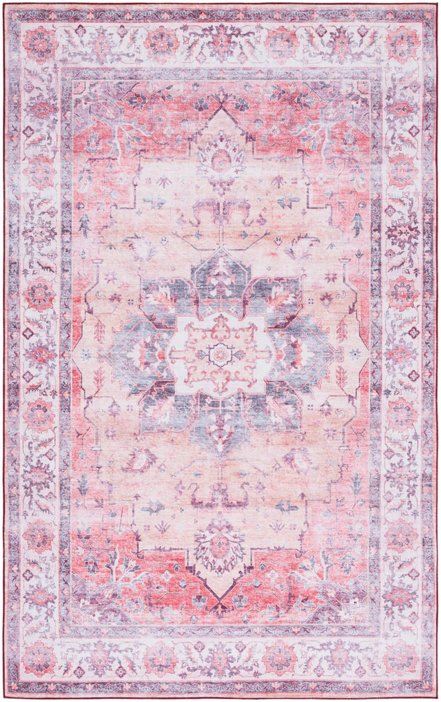 Safavieh Tucson 4'-0" x 6'-0" Rug in Rust / Beige