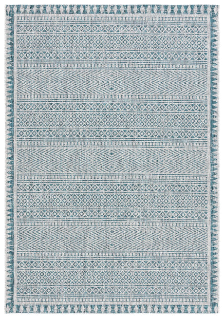 Safavieh Courtyard 5'-3" x 7'-7" Rug in Blue / Grey