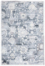 Safavieh Glamour 4'-0" x 6'-0" Rug in Grey / Ivory